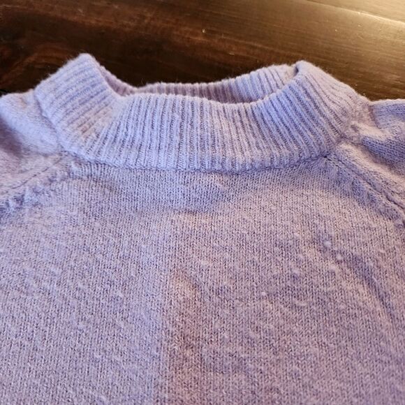 Vince Camuto Womens Lilac Long Sleeve Crew Neck Sweater Size XS - Picture 5 of 9